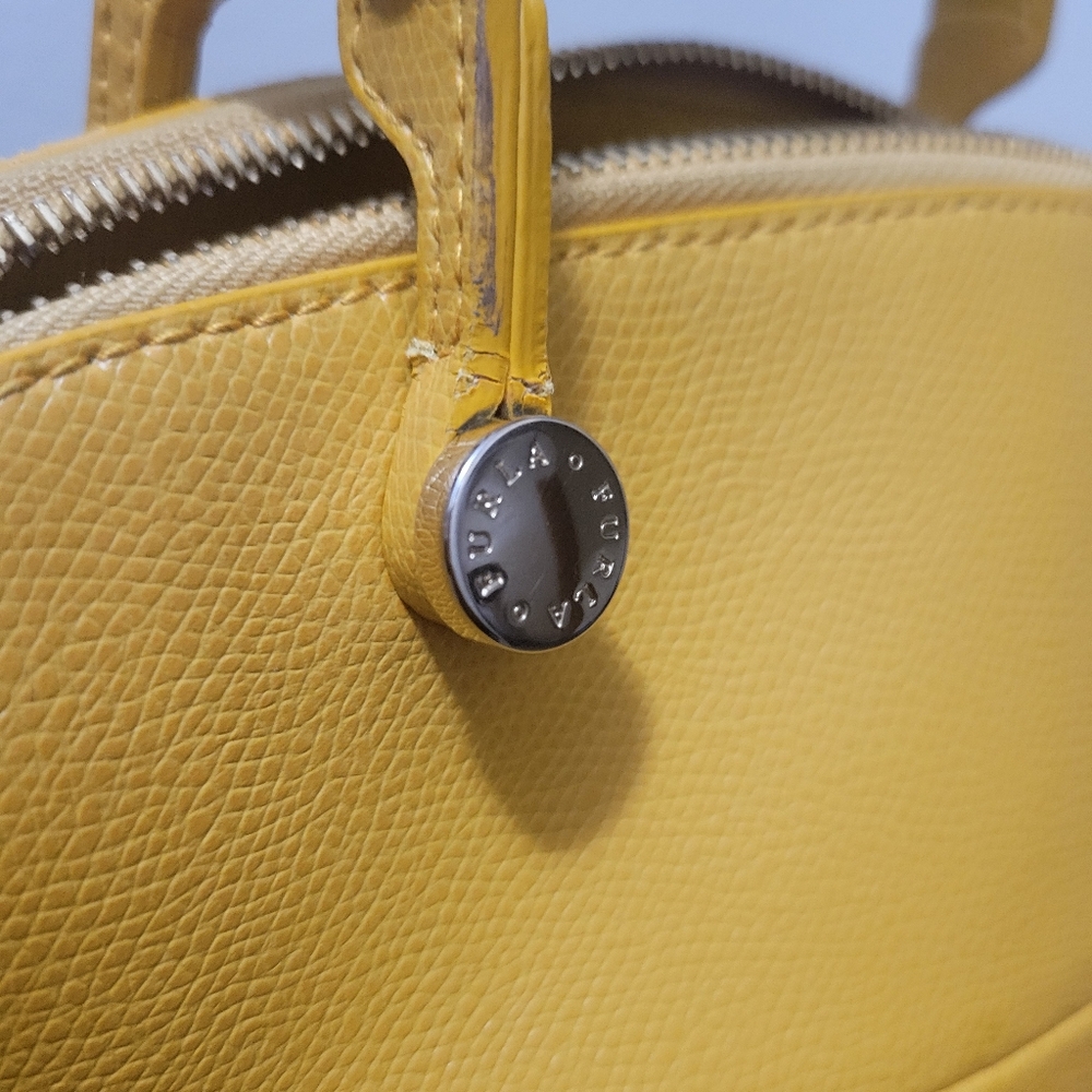 Furla Leather Mustard Dual Strap Handbag With Crossbody Strap - Picture 7 of 16